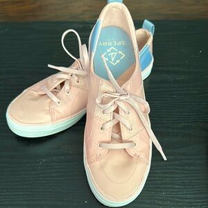 SPERRY Top-Sider Shoes Crest Vibe BIONIC Pink & Blue Sneakers Size 9.5